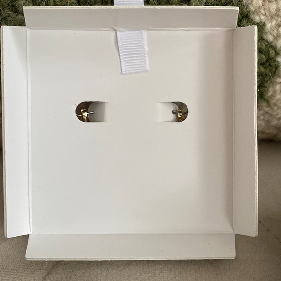 House of Harlow Gold Braided Hoop Earrings - Picture 4 of 7